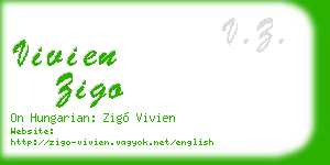 vivien zigo business card